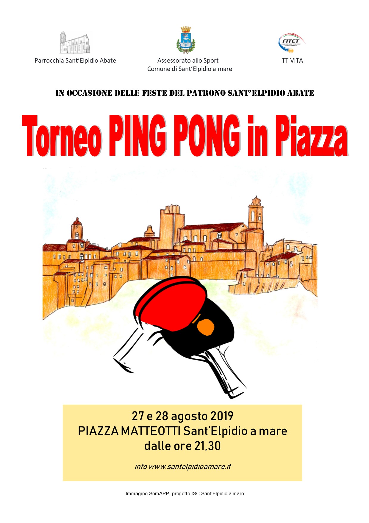 TORNEO DI PING PONG IN PIAZZA